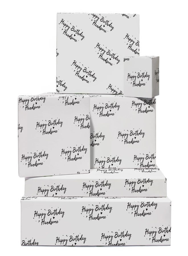CENTRAL 23 Gray Wrapping Paper for Men - 6 Sheets Giftwrap - Birthday Gift Wrap for Son Boyfriend Husband - Comes With Fun Stickers - Recyclable - Image 1